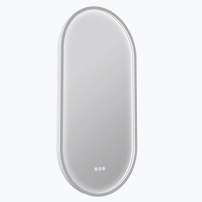 Radiant KÄPSEL - White - 500mm x 1000mm LED Mirror